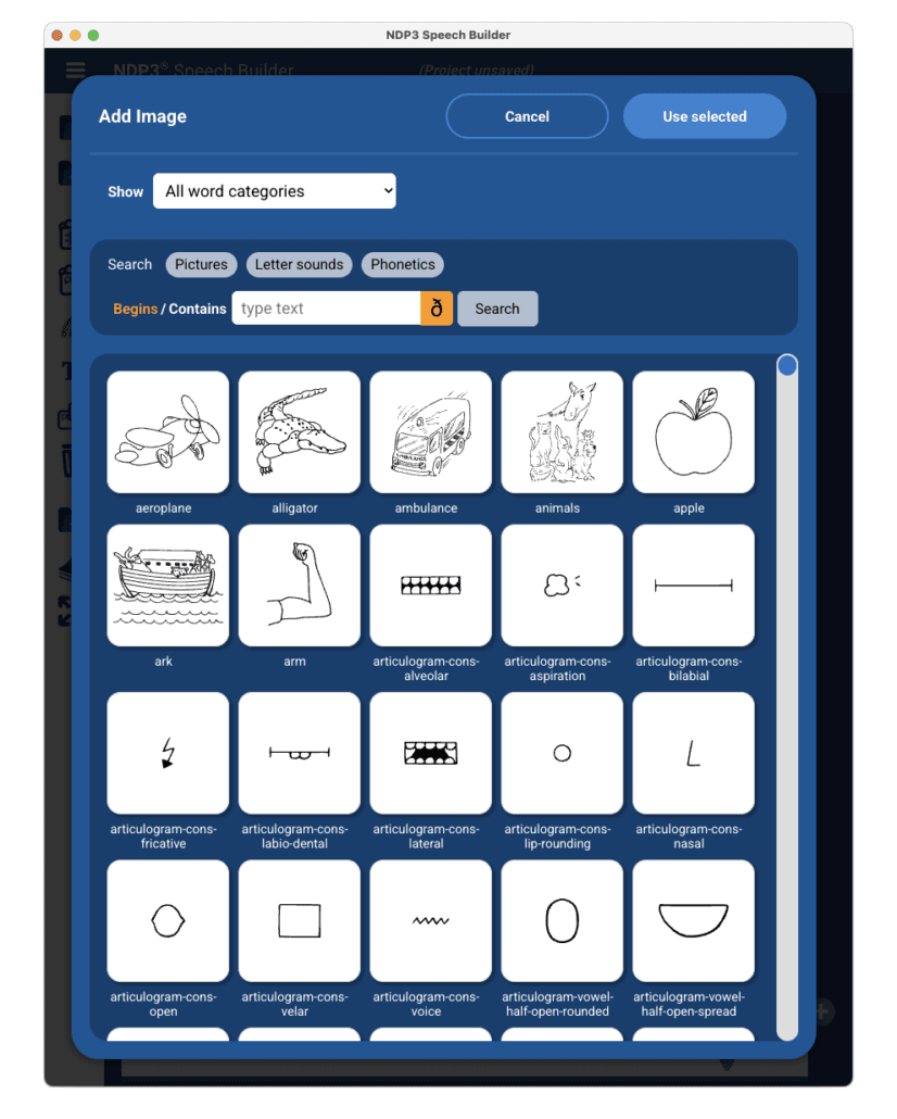 NDP3 Speech Builder v2 screenshots narrow choose image